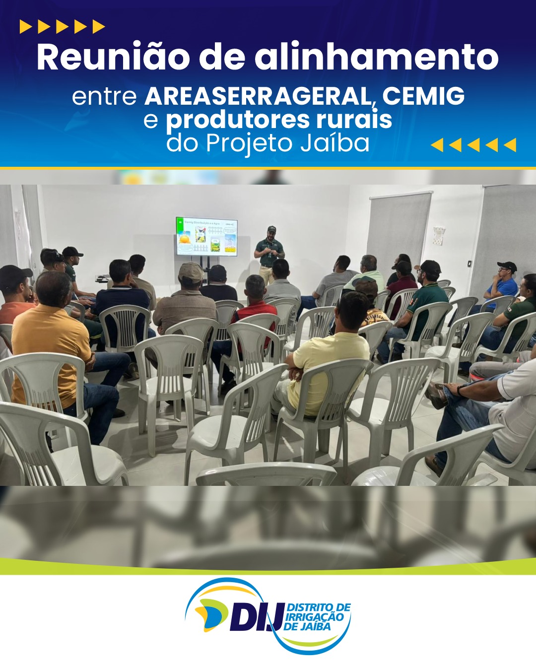 Reunião de Alinhamento entre a AREASERRAGERAL, CEMIG e Produtores Rurais