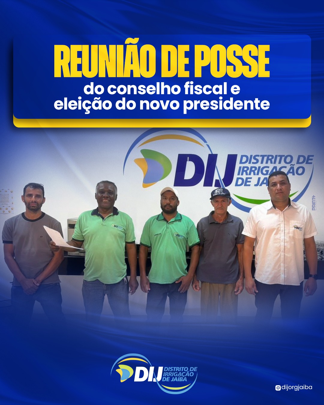 Reunião de posse dos novos conselheiros fiscais e eleição da nova presidência